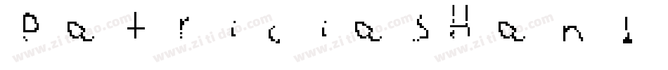 PatriciasHand Regular字体转换